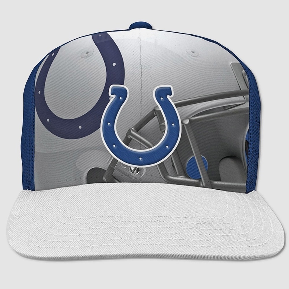 Boys Indianapolis Colts NFL Stealth Hat / Cap - NWT Blue / White - #44679-CAP1